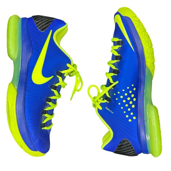 Nike KD v5 Elite Superhero Size 7 Hyper Blue Volt 585386-400 CLEAN main image 6